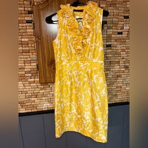 Vintage Y2K The Limited ruffle v-neck midi dress size 6